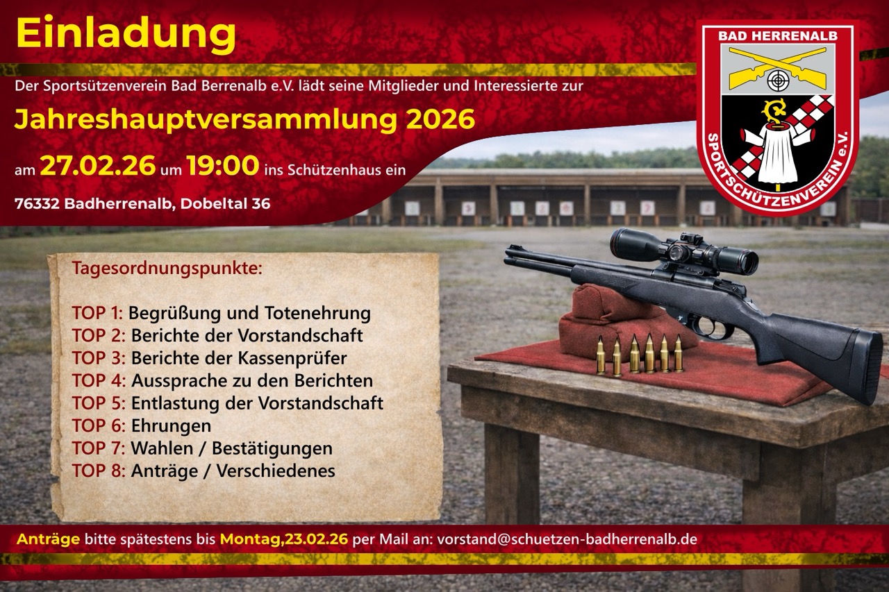 Jahreshauptversammlung 2026